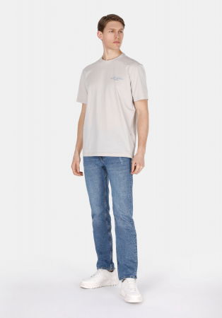 JEANS - COLIN'S Blugi Albastri Bottom Slim Straight Barbati