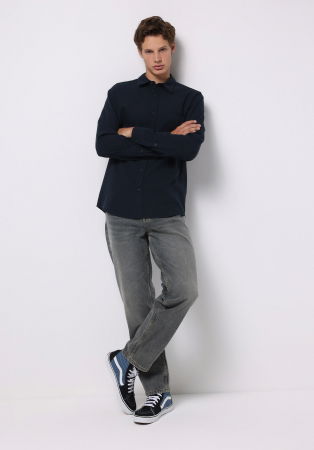 JEANS - COLIN'S Blugi Gri Inchis 046 MARCO Loose Straight Barbati