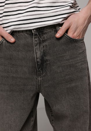 BARBATI - COLIN'S Blugi Gri Inchis Bottom Barbati