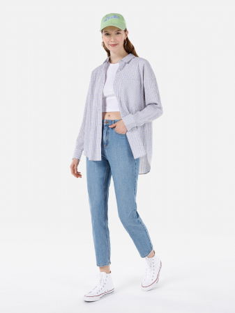 JEANS - COLIN'S Blugi Mavi 896 Maria Mom Femei