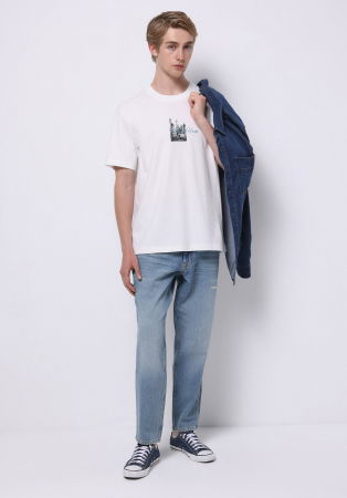 Baggy - COLIN'S Blugi Albastri Bottom Baloon Barbati