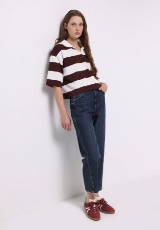 Baggy - COLIN'S Женские Джинсы Темно-Синие 851 Orya  Barrel