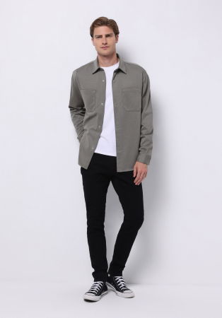 Straight - COLIN'S Blugi Negri 044 KARL Straight Barbati