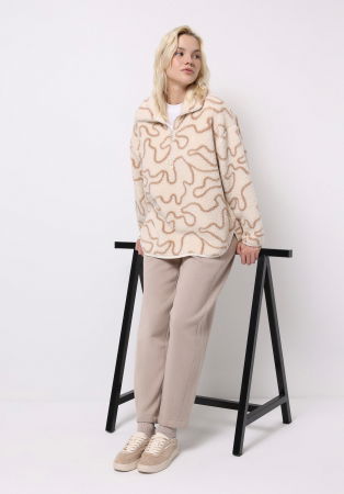 Hanorace - COLIN'S Bluza Crem Regular Femei