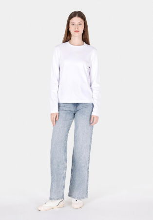 Hanorace - COLIN'S Bluza Alba Regular Femei