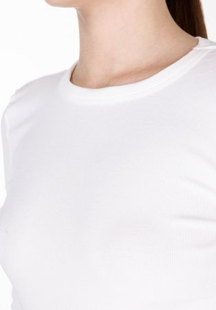 Hanorace - COLIN'S Bluza Alba Slim Femei