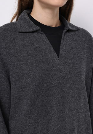 Hanorace - COLIN'S Bluza Gri Inchis  Femei