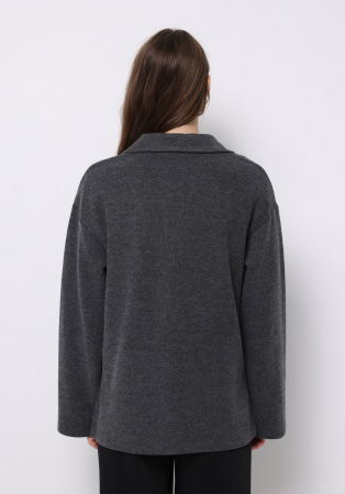 Hanorace - COLIN'S Bluza Gri Inchis  Femei