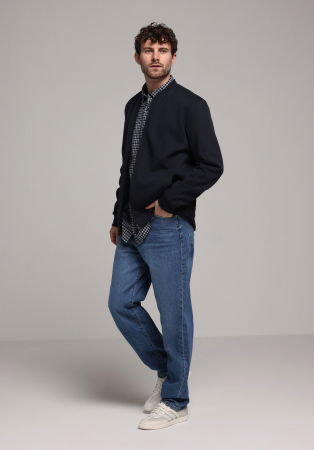 BARBATI - COLIN'S Bluza Navy Slim Barbati