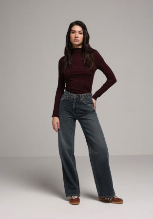 FEMEI - COLIN'S Bluza Bordo  Femei