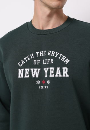 BARBATI - COLIN'S Bluza Verde Comfort Barbati