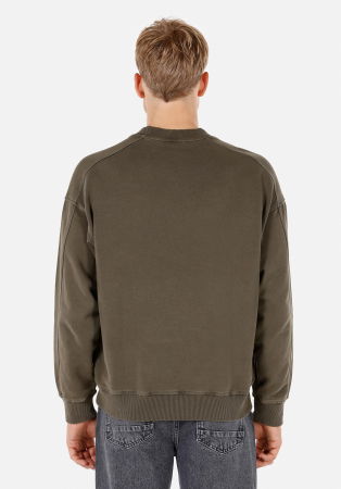 ОДЕЖДА - COLIN'S Свитшот Haki Oversize