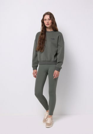 Hanorace - COLIN'S Bluza Verde Regular Femei