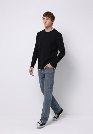 BARBATI - COLIN'S Bluza Neagra  Barbati