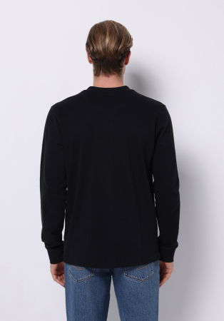 BARBATI - COLIN'S Bluza Neagra Slim Barbati