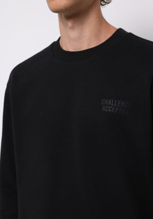 Hanorace - COLIN'S Bluza Neagra Comfort Barbati