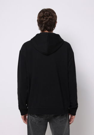 BARBATI - COLIN'S Bluza Neagra Oversize Barbati