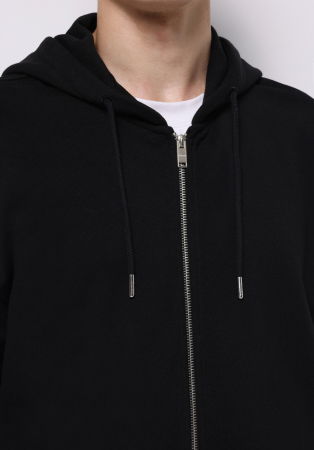 BARBATI - COLIN'S Bluza Neagra Oversize Barbati