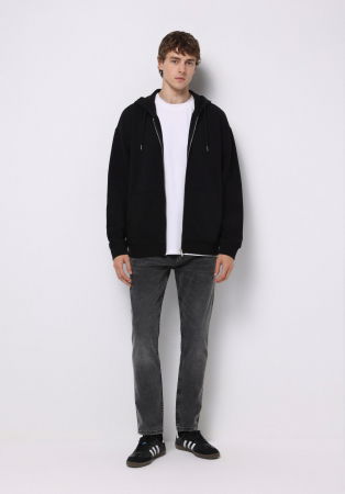 BARBATI - COLIN'S Bluza Neagra Oversize Barbati