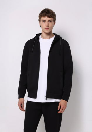 BARBATI - COLIN'S Bluza Neagra Regular Barbati