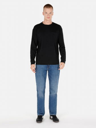 BARBATI - COLIN'S Bluza Neagra Regular Barbati