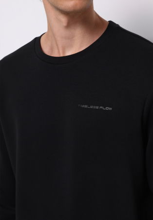 BARBATI - COLIN'S Bluza Neagra Regular Barbati