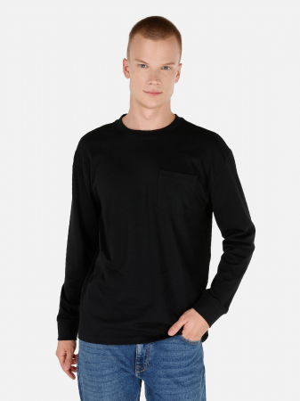 BARBATI - COLIN'S Bluza Neagra Regular Barbati