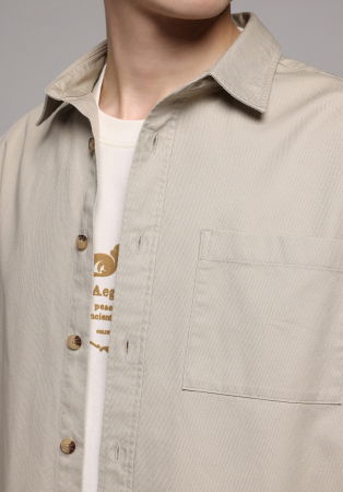 МУЖЧИНЫ - COLIN'S Мужская Рубашка Бежевая 