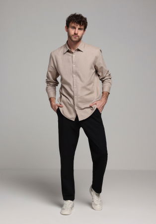МУЖЧИНЫ - COLIN'S Мужская Рубашка Беживая 