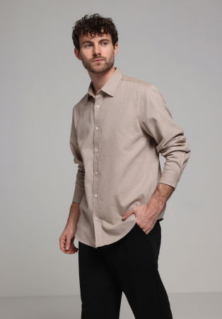 МУЖЧИНЫ - COLIN'S Мужская Рубашка Беживая 