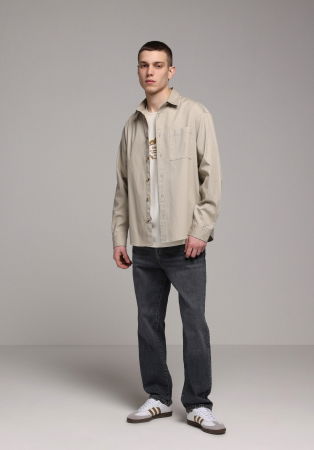 МУЖЧИНЫ - COLIN'S Мужская Рубашка Бежевая 