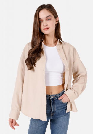 Рубашки - COLIN'S Женская Рубашка Беживая Regular