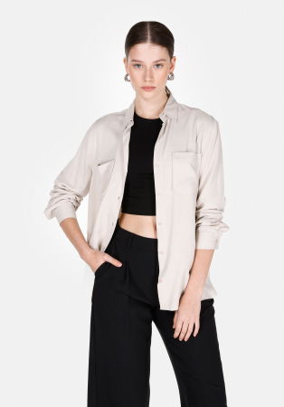 Рубашки - COLIN'S Женская Рубашка Кремовая Regular