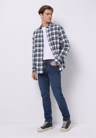 BARBATI - COLIN'S Camasa Navy Regular Barbati