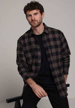 BARBATI - COLIN'S Camasa Cafenie  Barbati