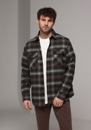 МУЖЧИНЫ - COLIN'S Мужская Рубашка Коричневая 