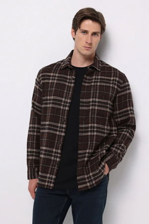 BARBATI - COLIN'S Camasa Cafenie Comfort Barbati