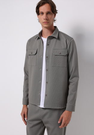 Camasi - COLIN'S Camasa Gri Deschis Regular Barbati