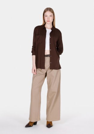 COLIN'S Женская Рубашка Коричневая Regular [2]