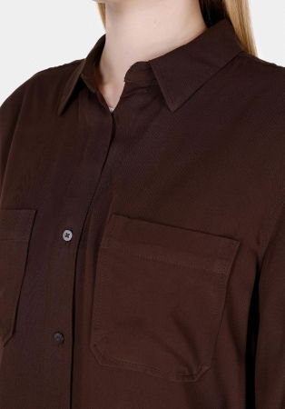 COLIN'S Женская Рубашка Коричневая Regular [3]