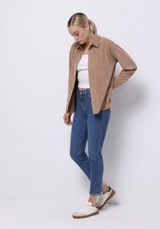 COLIN'S Женская Рубашка Коричневая  [2]