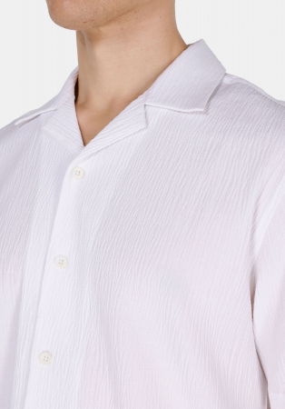 BARBATI - COLIN'S Camasa Cu Maneca Scurta Alba Regular Barbati