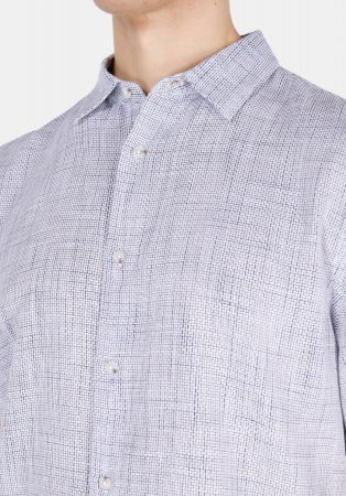 BARBATI - COLIN'S Camasa Cu Maneca Scurta Albastra Regular Barbati