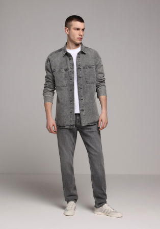 BARBATI - COLIN'S Camasa Gri Inchis  Barbati
