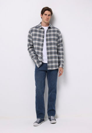 МУЖЧИНЫ - COLIN'S Мужская Рубашка Голубая Regular