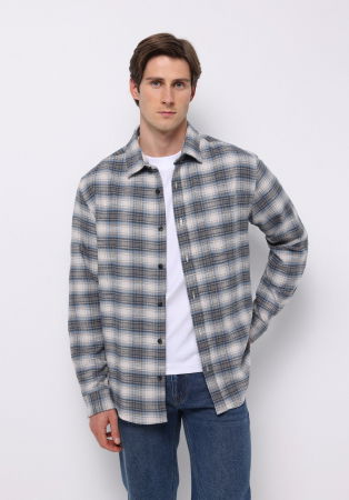 МУЖЧИНЫ - COLIN'S Мужская Рубашка Голубая Regular