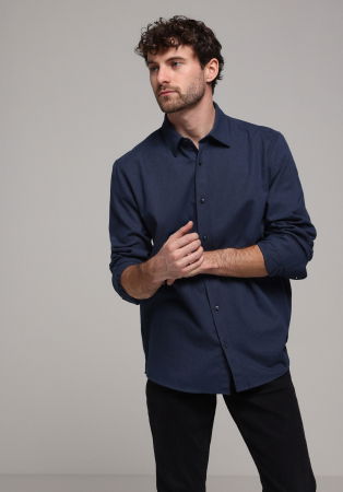 МУЖЧИНЫ - COLIN'S Мужская Рубашка Темно-Синяя 