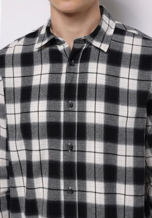 BARBATI - COLIN'S Camasa Neagra Regular Barbati