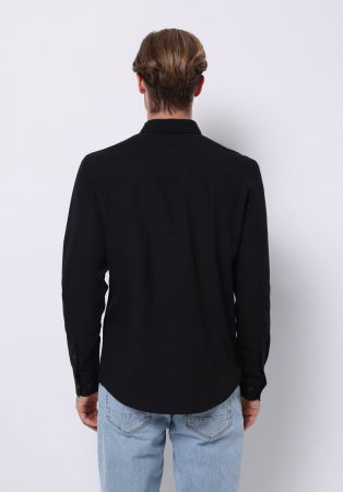 IMBRACAMINTE - COLIN'S Camasa Neagra Slim Barbati