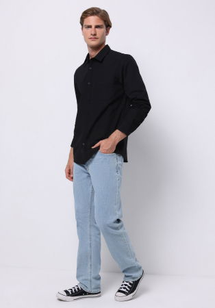 IMBRACAMINTE - COLIN'S Camasa Neagra Slim Barbati